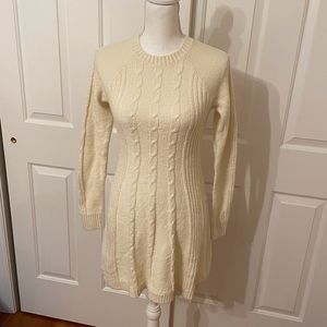 Cable Knit Sweater Dress